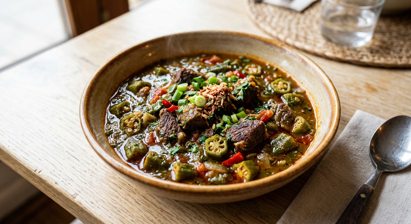 Sauce gombo viande