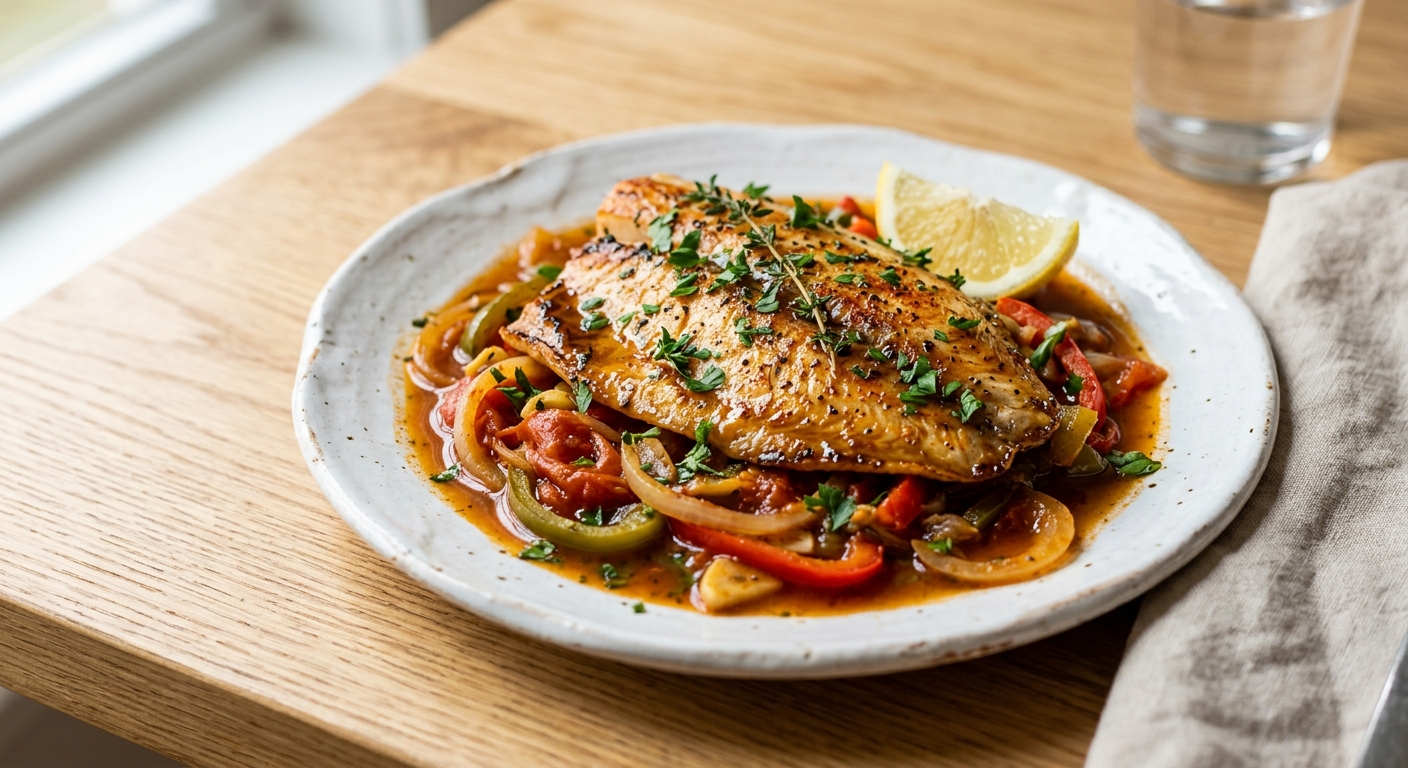 Tilapia braisé simple (à partir de)