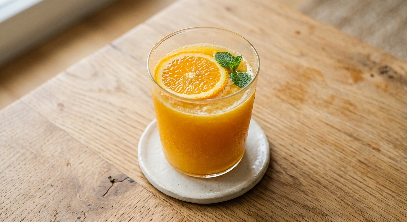 Jus de fruits orange (verre)