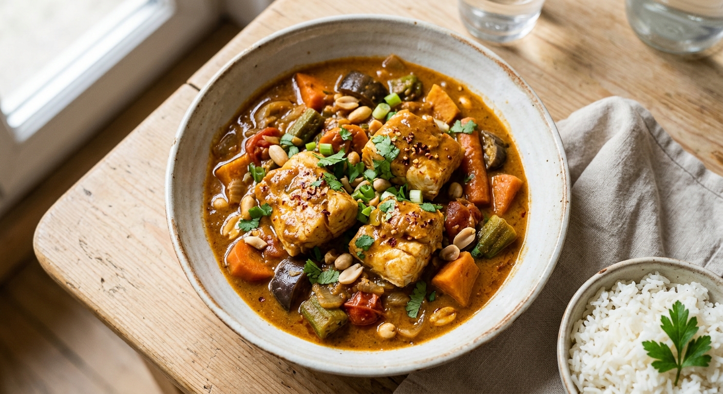 Sauce d'arachide poisson