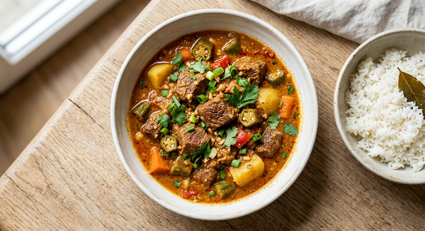 Sauce d'arachide viande