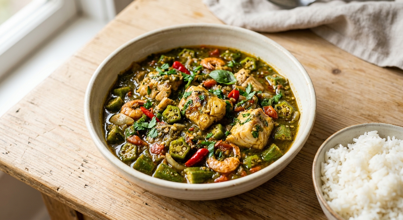 Sauce gombo poisson