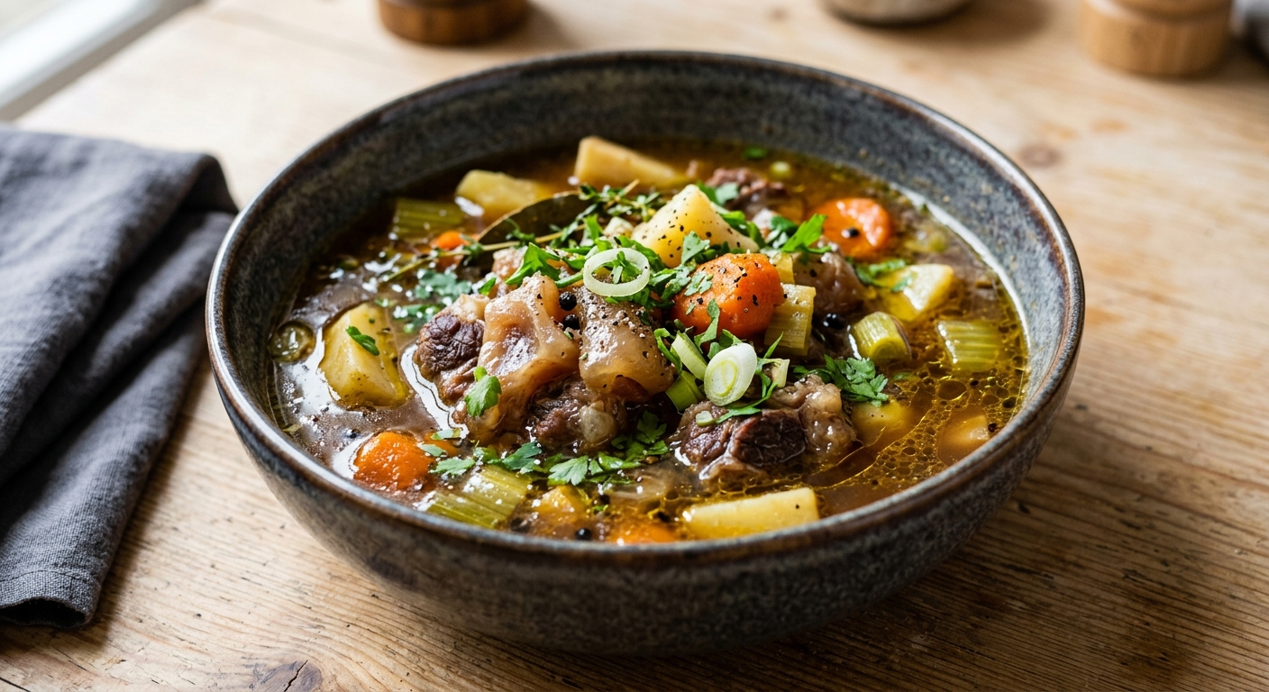Bouillon patte de bœuf