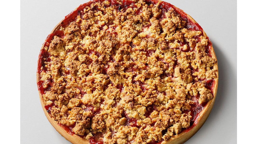 Crumble rhubarbe
