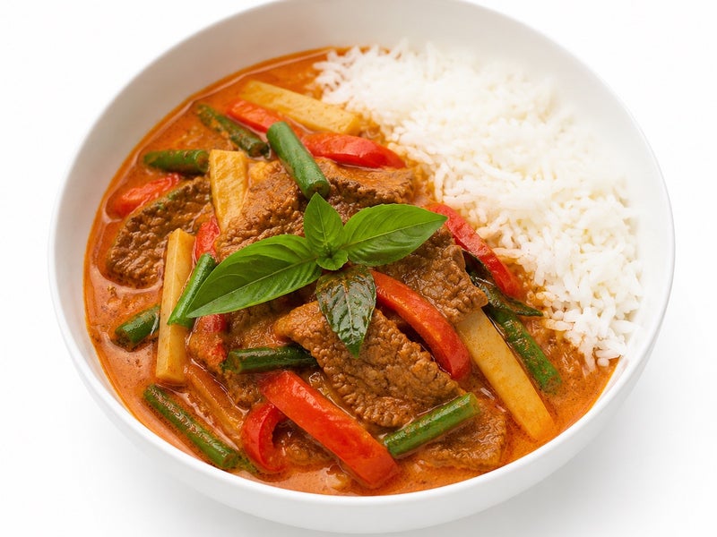 Boeuf curry rouge