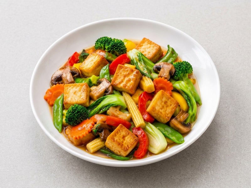 Tofu aux légumes mixte