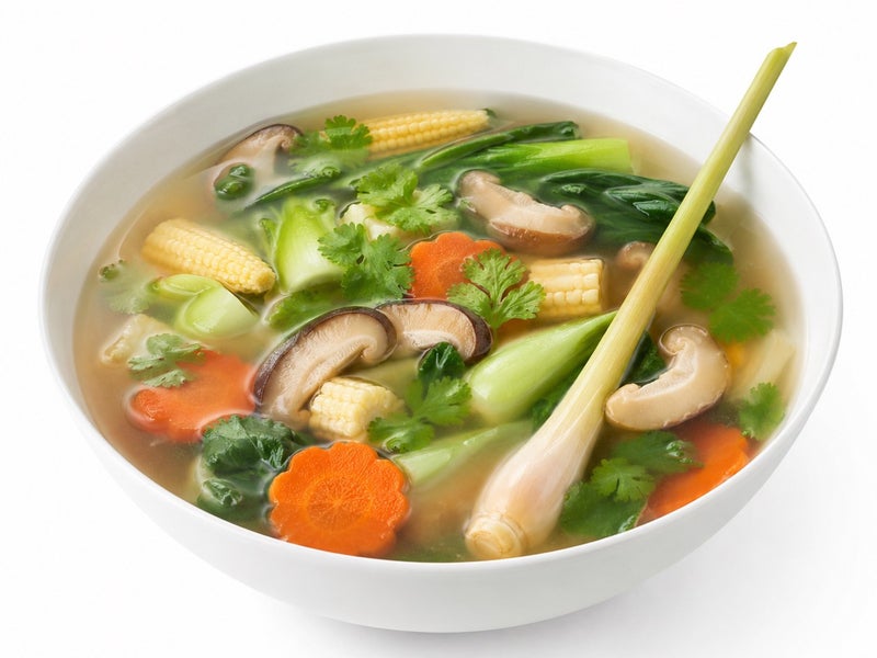 Potage de légumes à la citronnelle