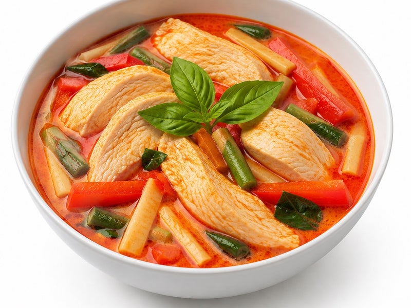 Poulet au curry rouge