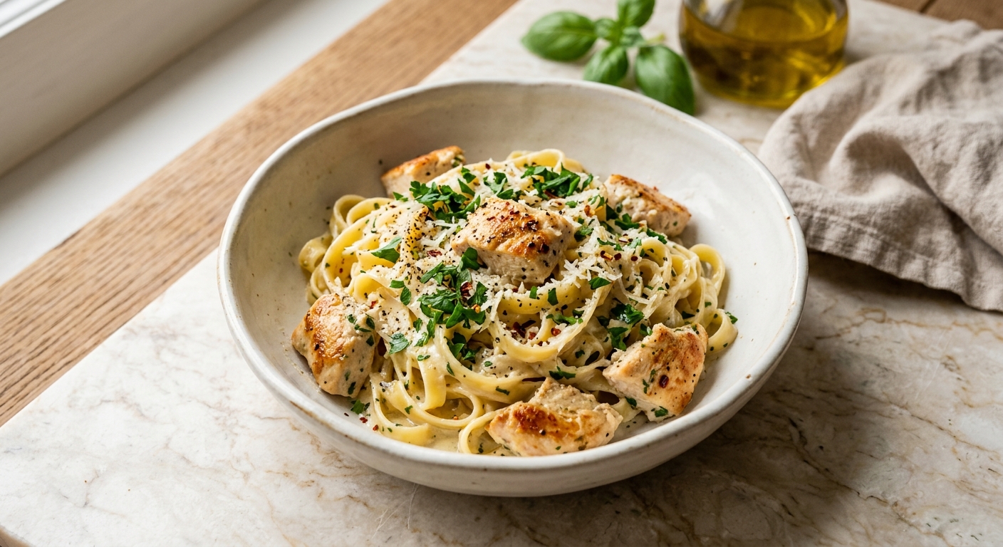 Pâtes Crème Poulet
