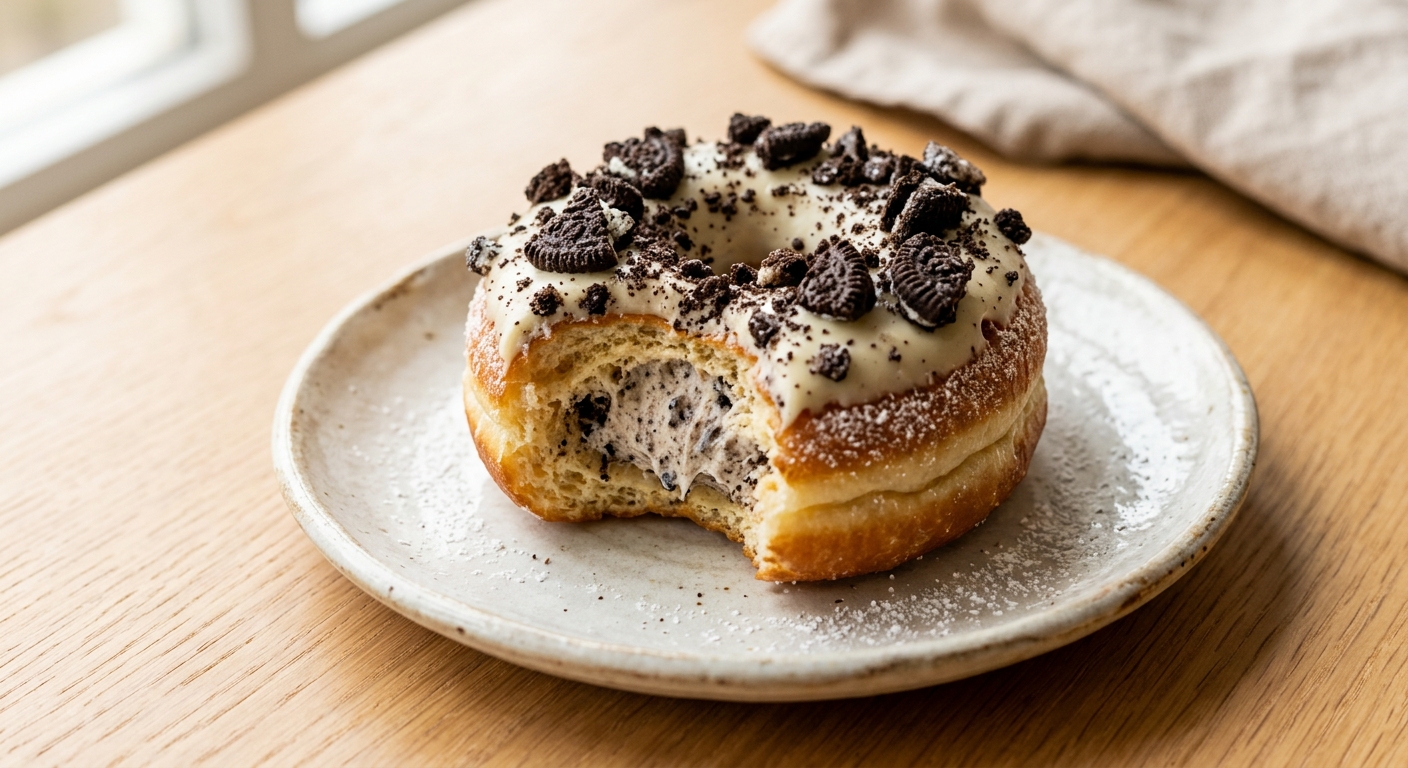 Donut fourré cookies & cream