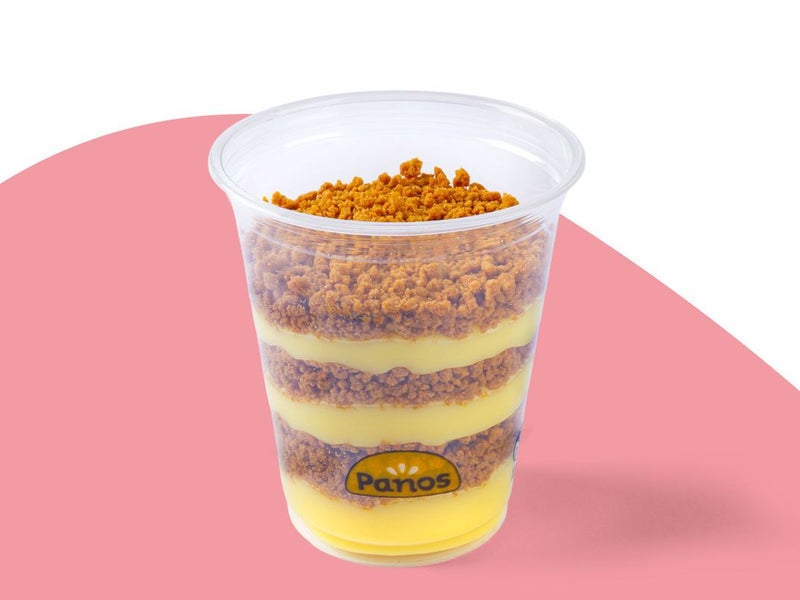 Pudding au crumble de spéculoos