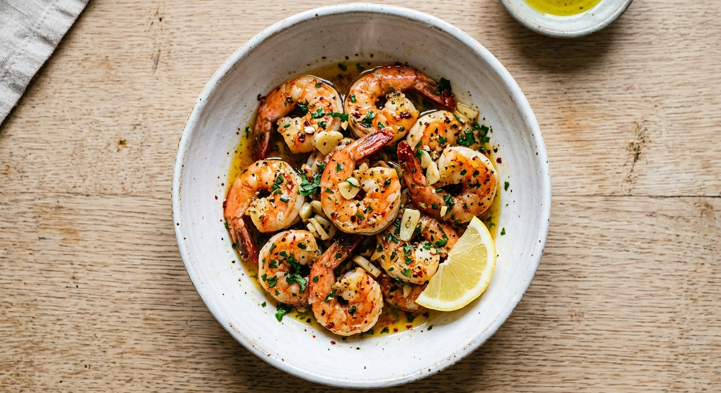 SCAMPIS À L'AIL
