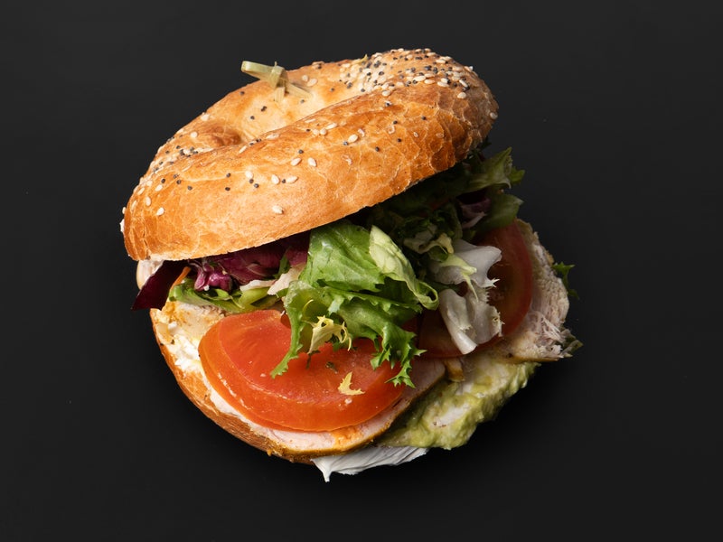 Bagel Chicken Guacamole