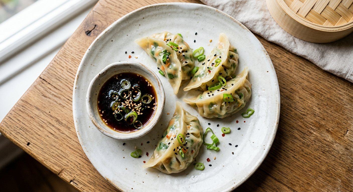 3. Steamed Gyoza x4